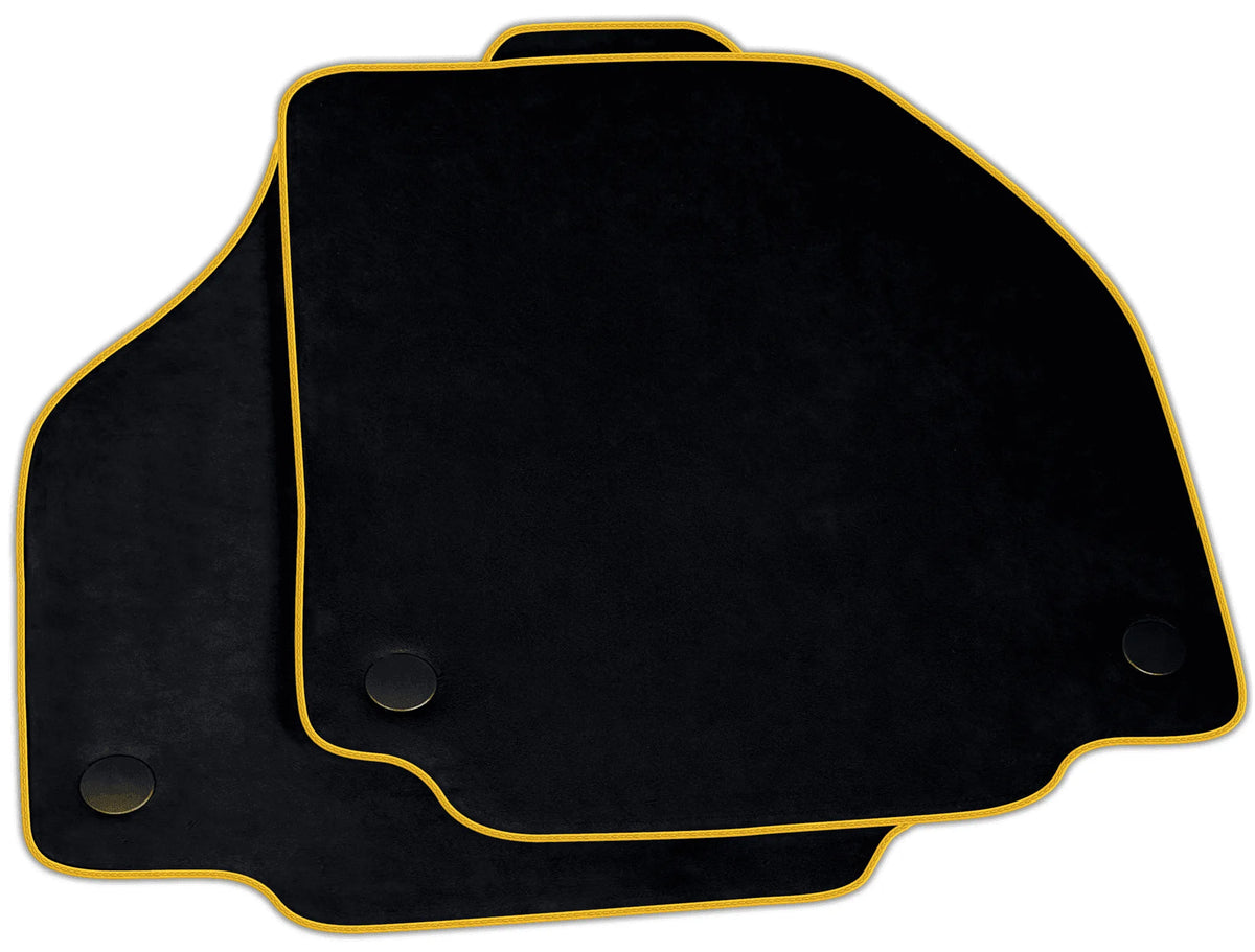 Black Alcantara Floor Mats for Ferrari 458 Spider (2012-2015) | Various Trim Colors