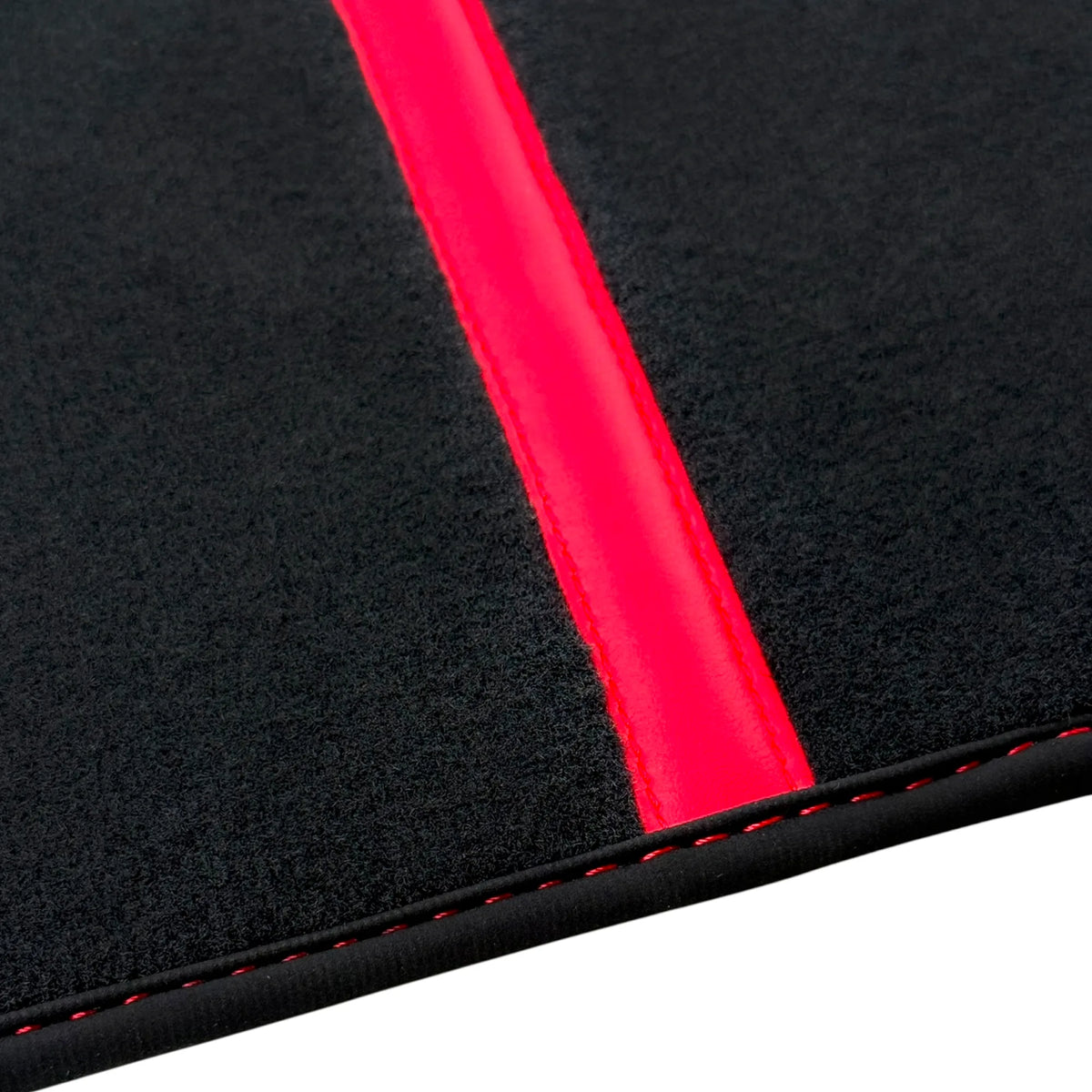 Black Car Floor Mats with Leather Line for Ferrari 458 Spider (2012-2015) | Various Colors