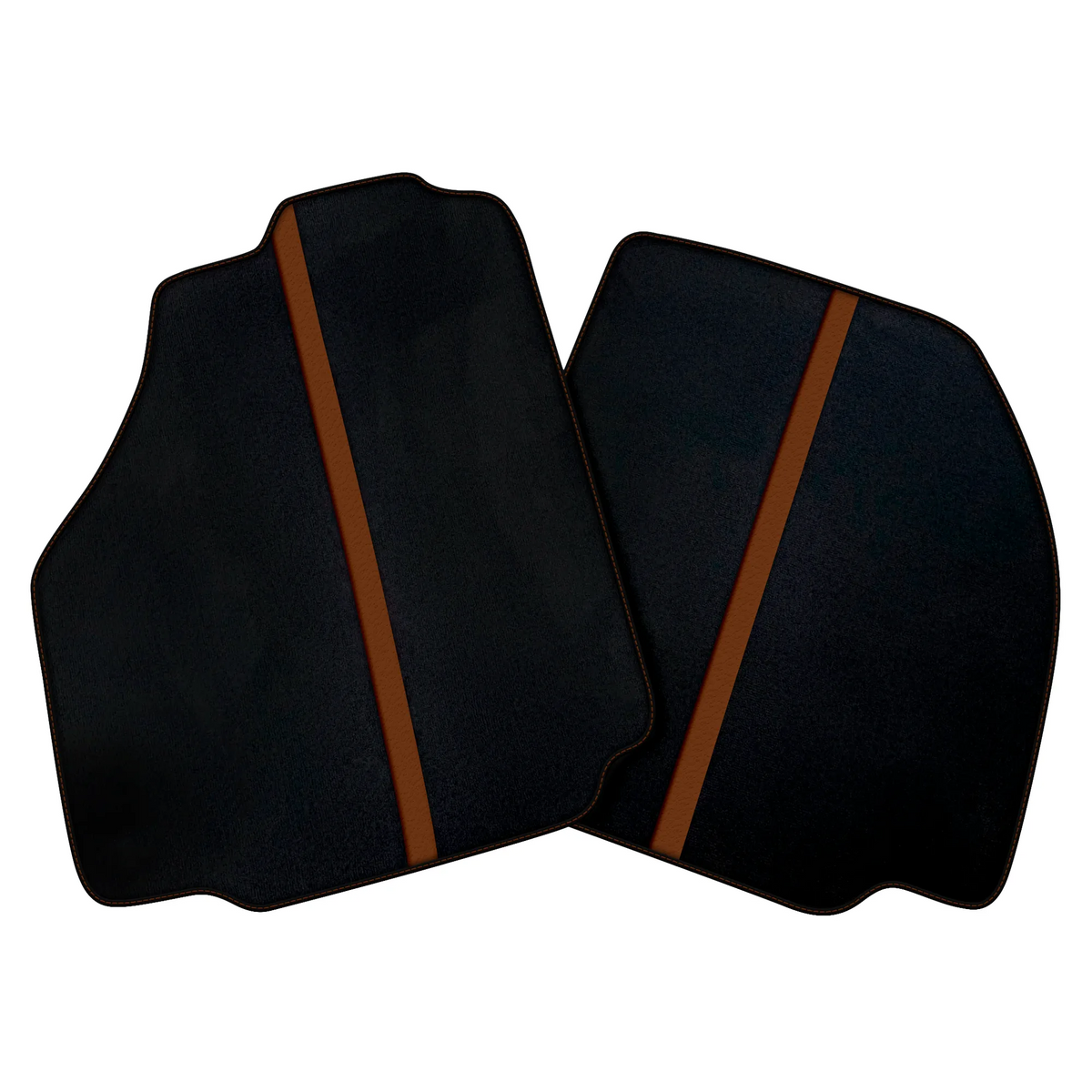 Black Car Floor Mats with Leather Line for Ferrari 488 Spider (2016-2022) | Various Colors