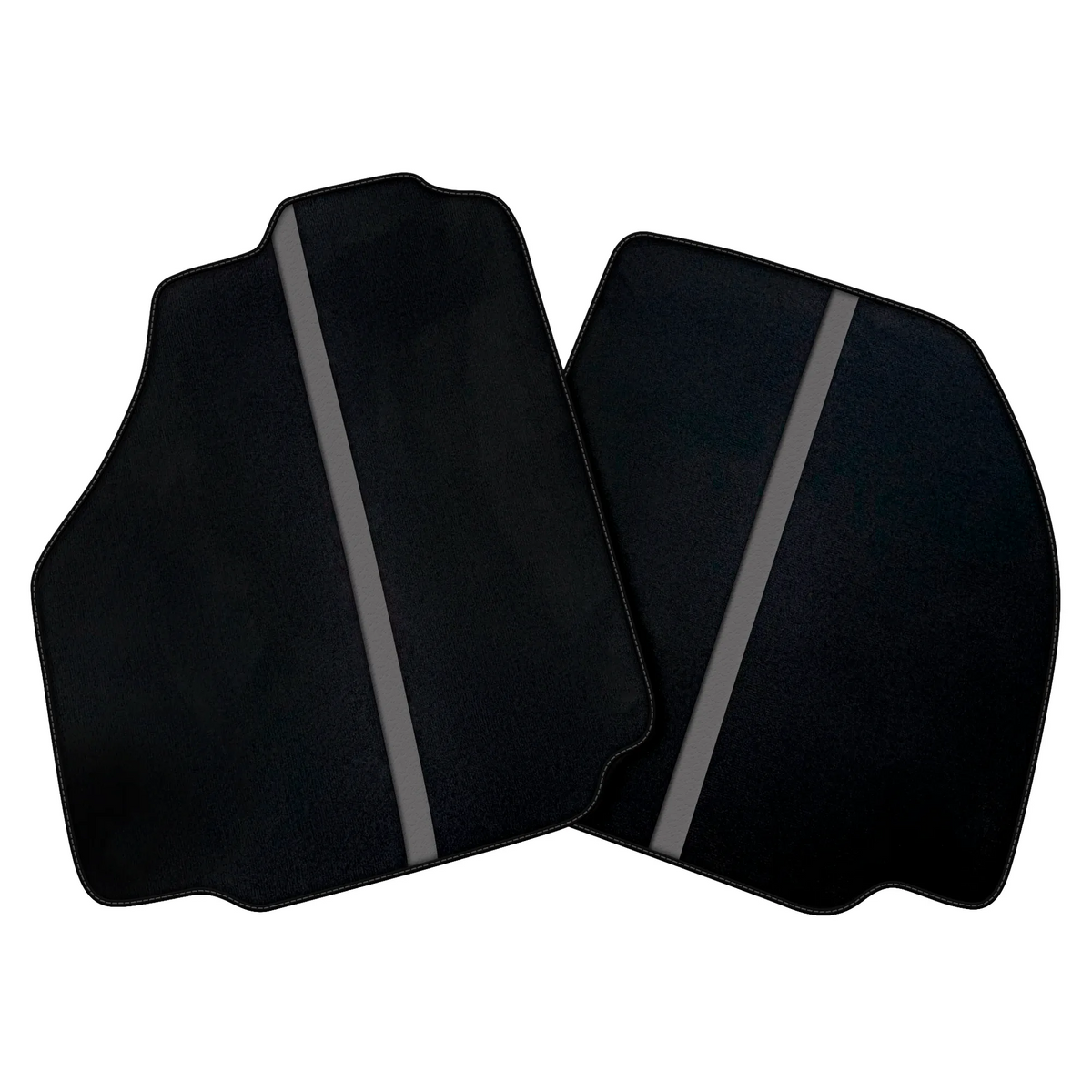 Black Car Floor Mats with Leather Line for Ferrari F8 Tributo (2019-2023) | Various Colors
