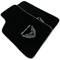 Black Floor Mats Beige Trim for Pontiac FireBird (1970-1981) Trans Am - AutoWin