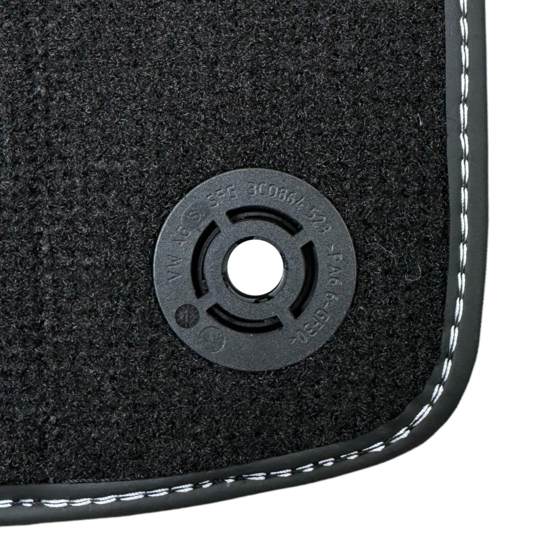 Black Floor Mats for Aston Martin DB11 (2016–2023) with Leather - AutoWin