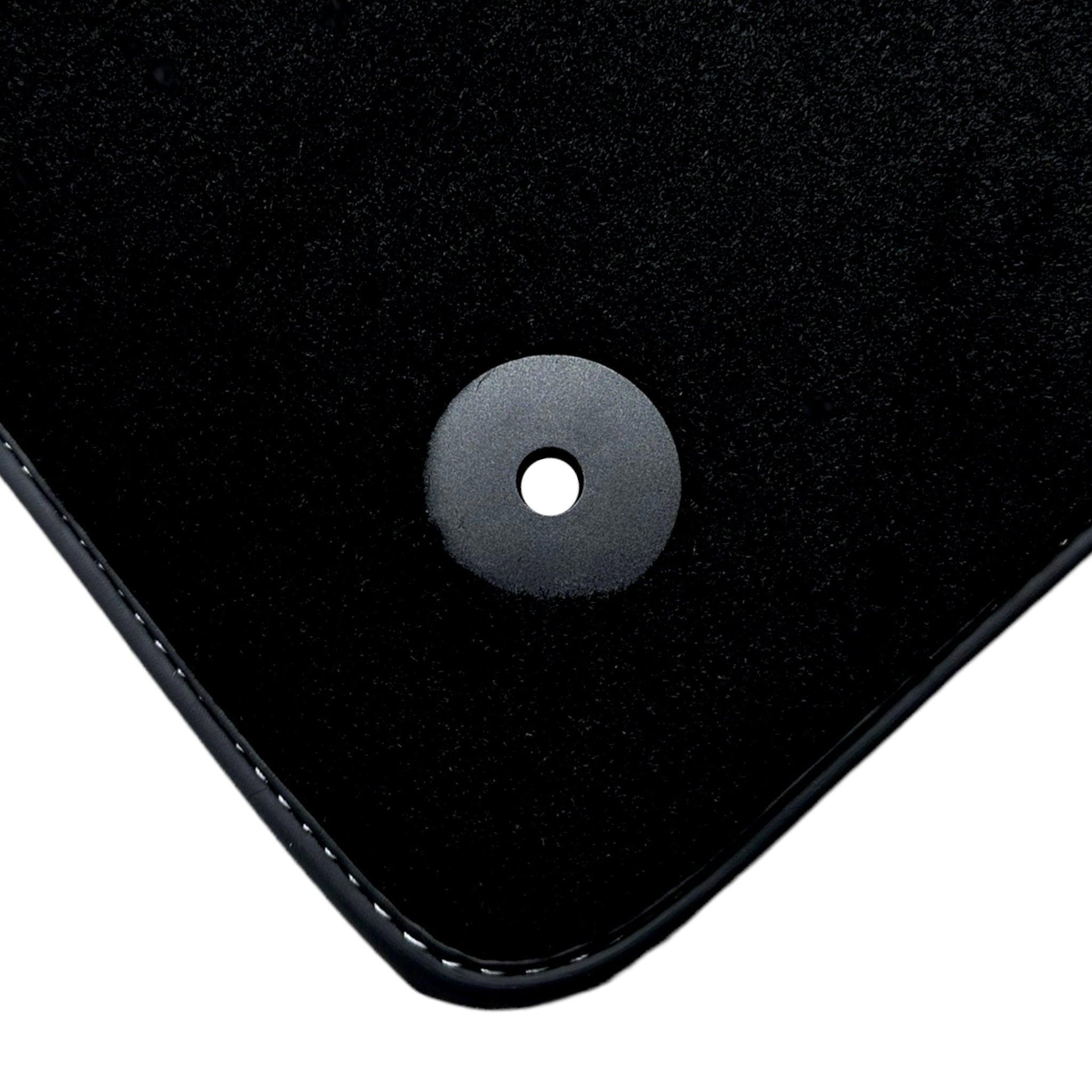 Black Floor Mats for Audi TT MK1 Coupe (1998-2006) with Leather - AutoWin