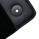 Black Floor Mats for Audi TT MK3 Coupe (2014-2019) with Leather - AutoWin