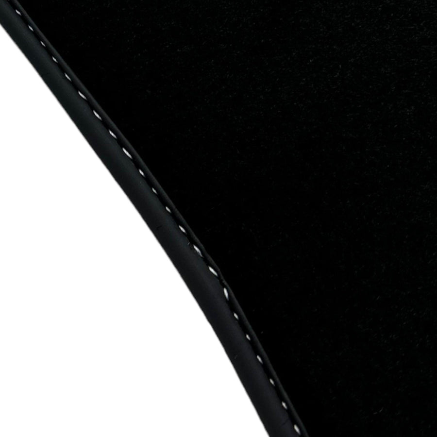 Black Floor Mats for Audi TT MK3 Coupe (2014-2019) with Leather - AutoWin