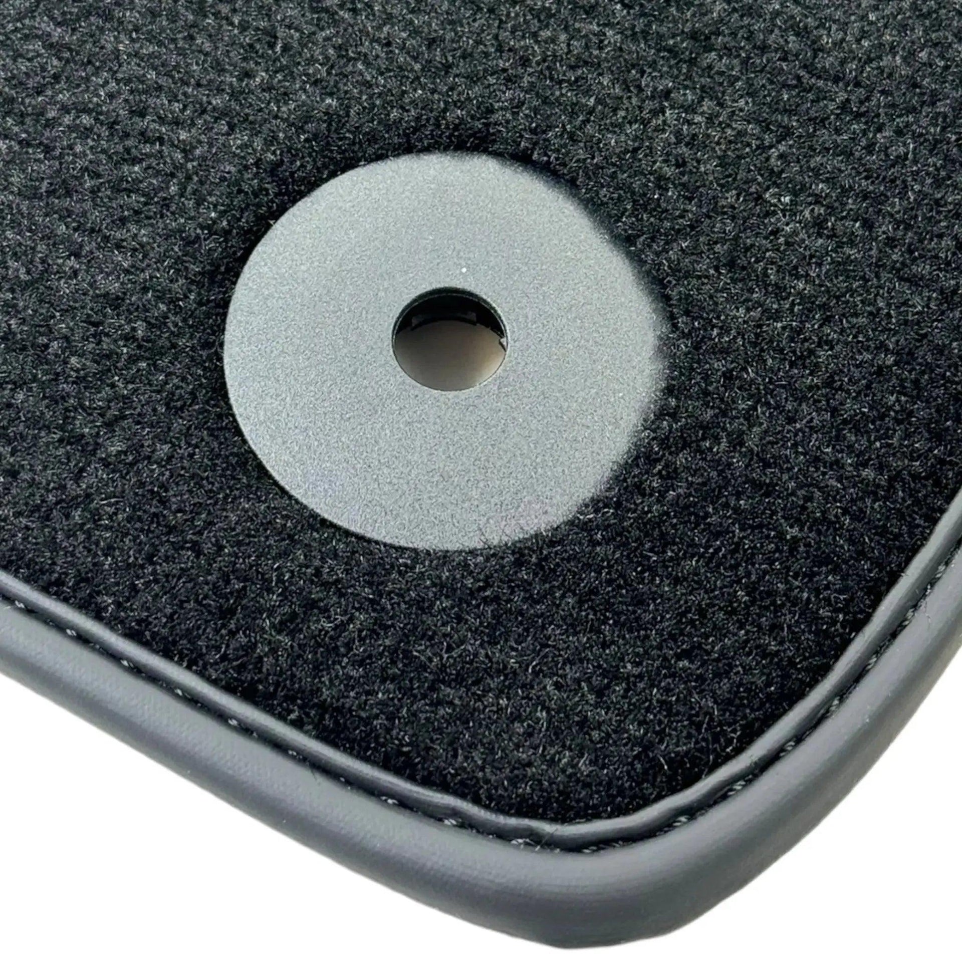 Black Floor Mats for Bentley Bentayga (2015-2023) with Dark Brown Leather | ER56 Design - AutoWin