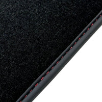 Black Floor Mats for Bentley Continental GT (2003–2011) with Red Leather | ER56 Design - AutoWin