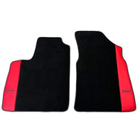 Black Floor Mats for Bentley Continental GT (2003–2011) with Red Leather | ER56 Design - AutoWin