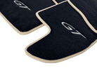 Black Floor Mats For Bentley Continental GT (2011–2018) With Beige Trim - AutoWin