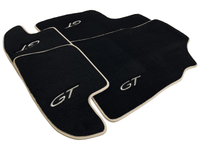 Black Floor Mats For Bentley Continental GT (2011–2018) With Beige Trim - AutoWin