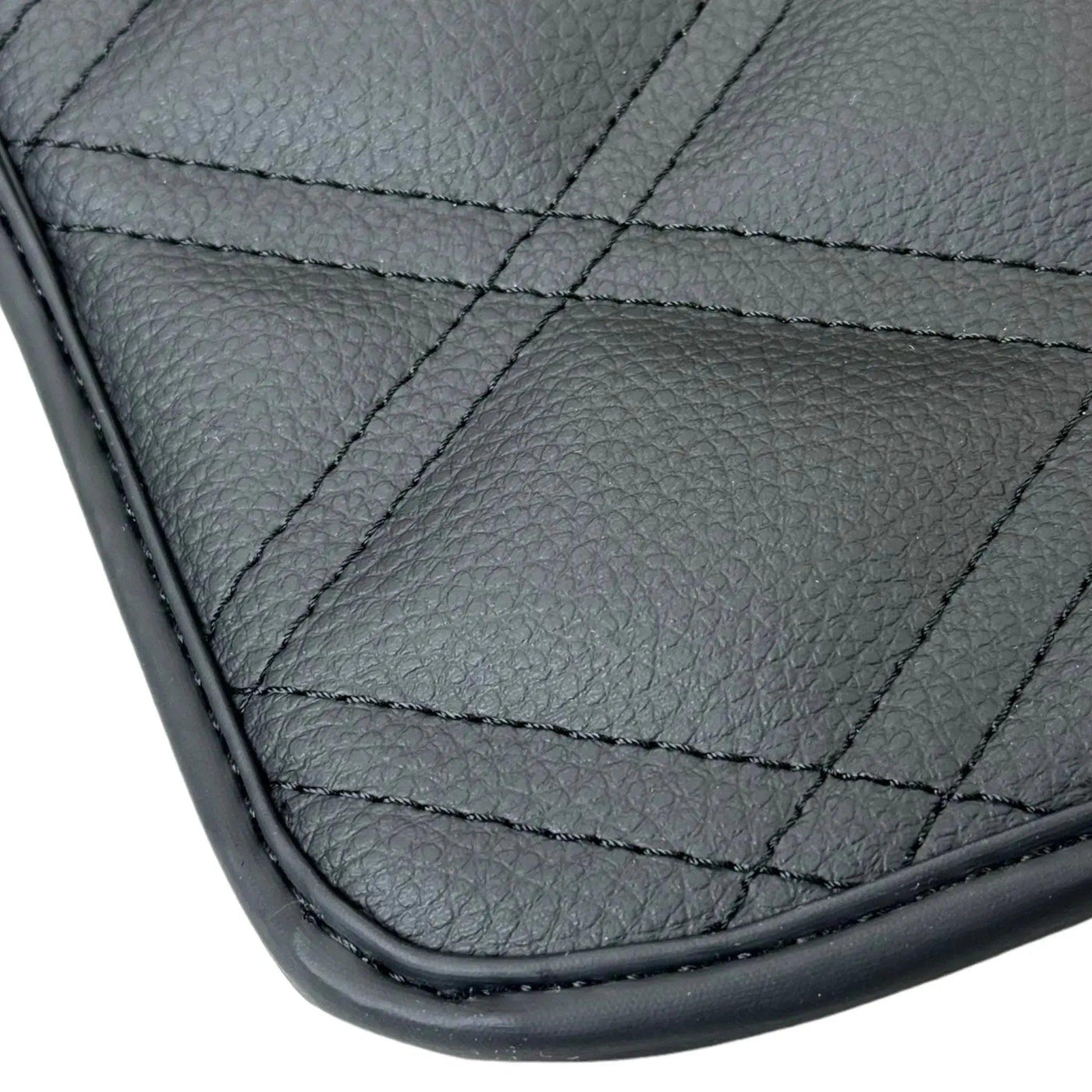 Black Floor Mats for Bentley Continental GT (2011–2018) with Leather | ER56 Design - AutoWin