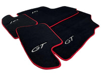 Black Floor Mats For Bentley Continental GT (2011–2018) With Red Trim - AutoWin