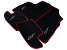 Black Floor Mats For Bentley Continental GT (2011–2018) With Red Trim - AutoWin