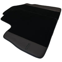 Black Floor Mats for Bentley Continental GTC (2006–2011) with Dark Brown Leather | ER56 Design - AutoWin