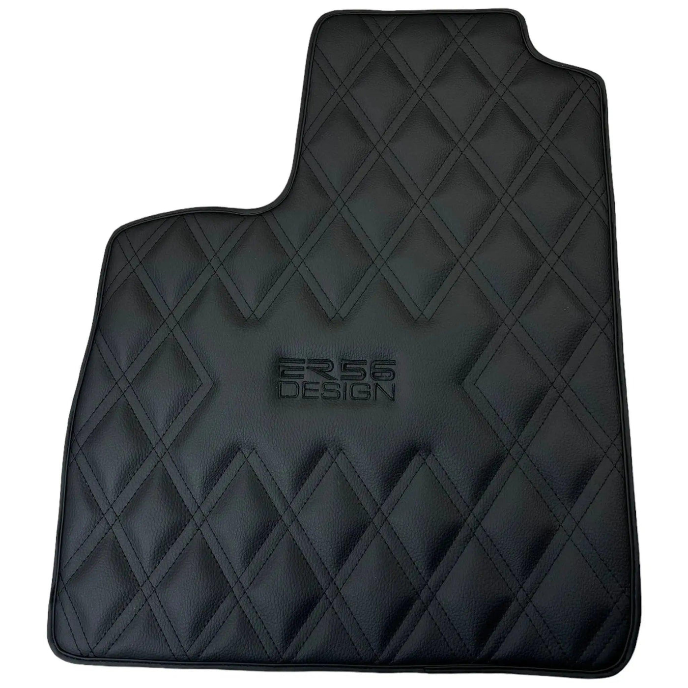 Black Floor Mats for Bentley Continental GTC (2006–2011) with Leather | ER56 Design - AutoWin