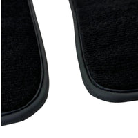 Black Floor Mats for Bentley Continental GTC (2018–2023) with Dark Brown Leather | ER56 Design - AutoWin