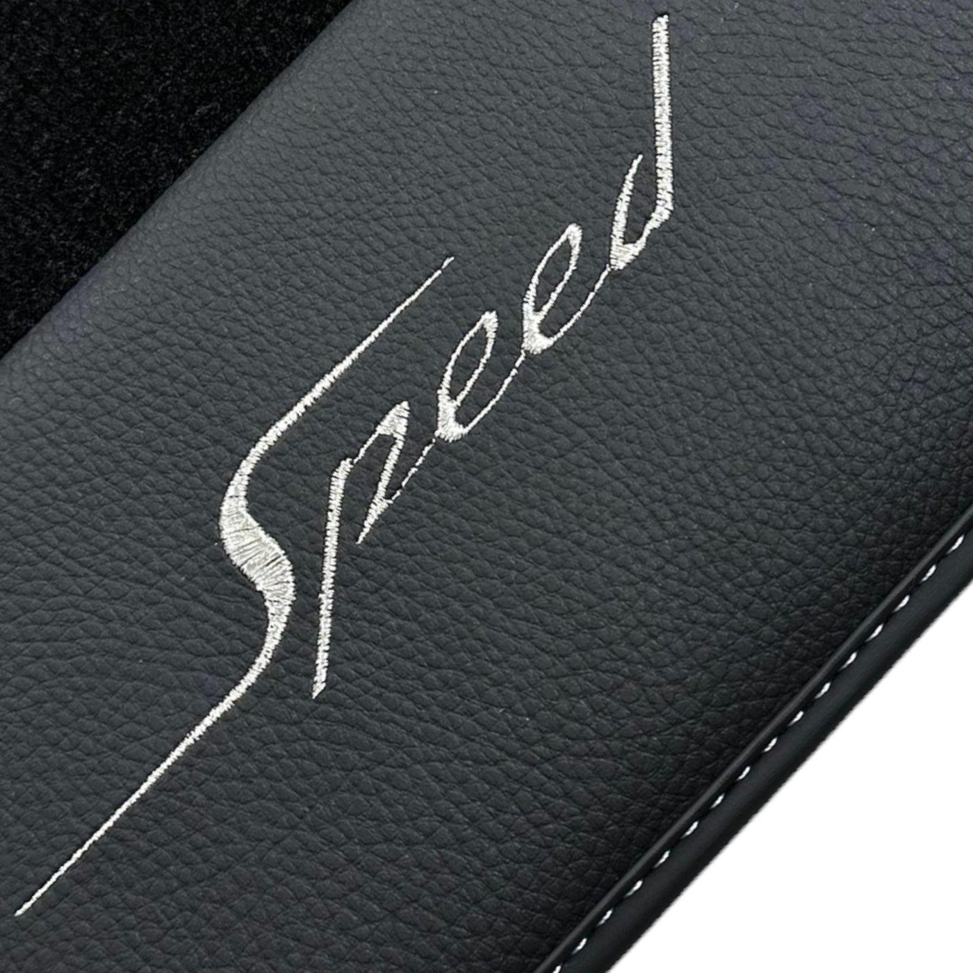 Black Floor Mats For Bentley Flying Spur (2005-2013) with Leather - AutoWin