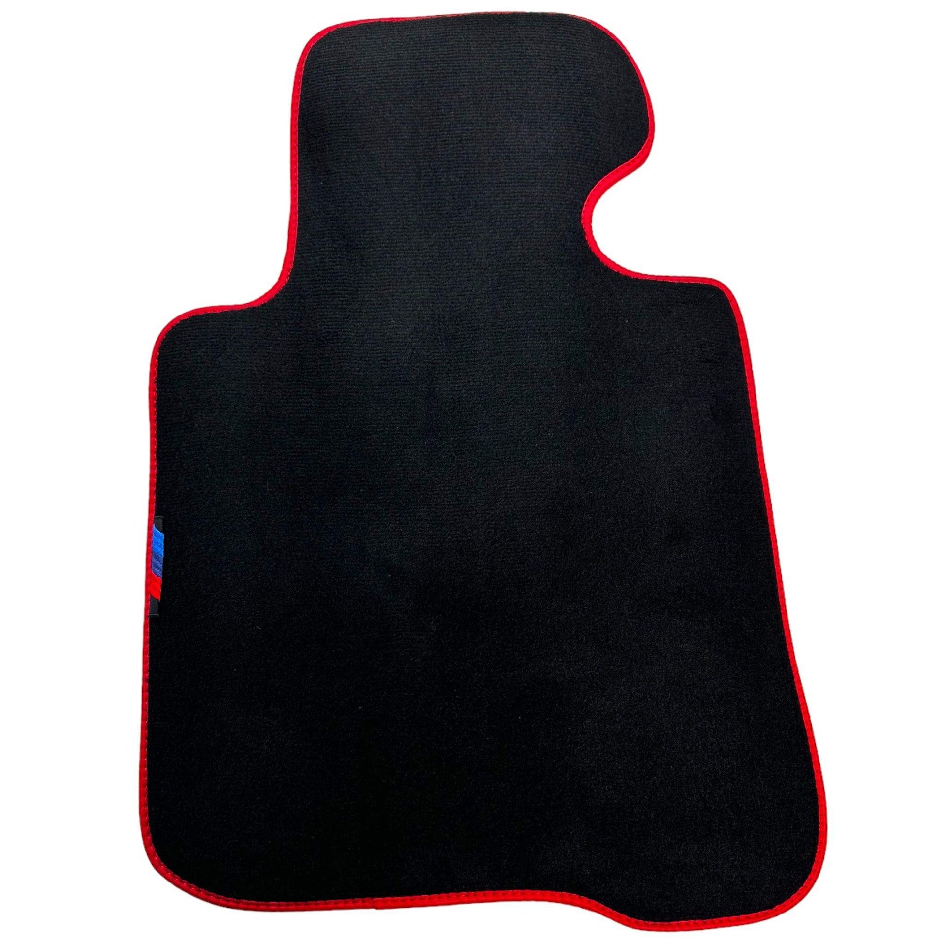 Black Floor Mats For BMW 4 Series F32 With M Package | Red Trim - AutoWin