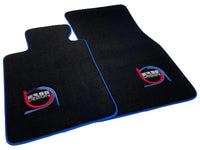 Black Floor Mats For BMW 4 Series G22 Coupe ER56 Design Limited Edition Blue Trim - AutoWin