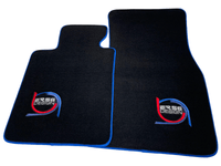 Black Floor Mats For BMW M3 G81 Touring (2022-2026) ER56 Design Limited Edition Blue Trim - AutoWin