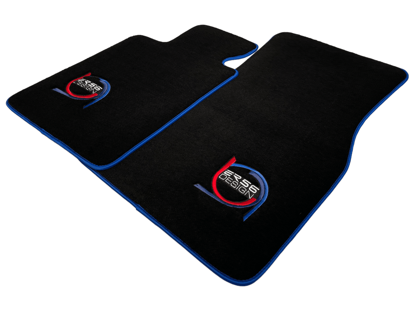 Black Floor Mats For BMW M3 G81 Touring (2022-2026) ER56 Design Limited Edition Blue Trim - AutoWin