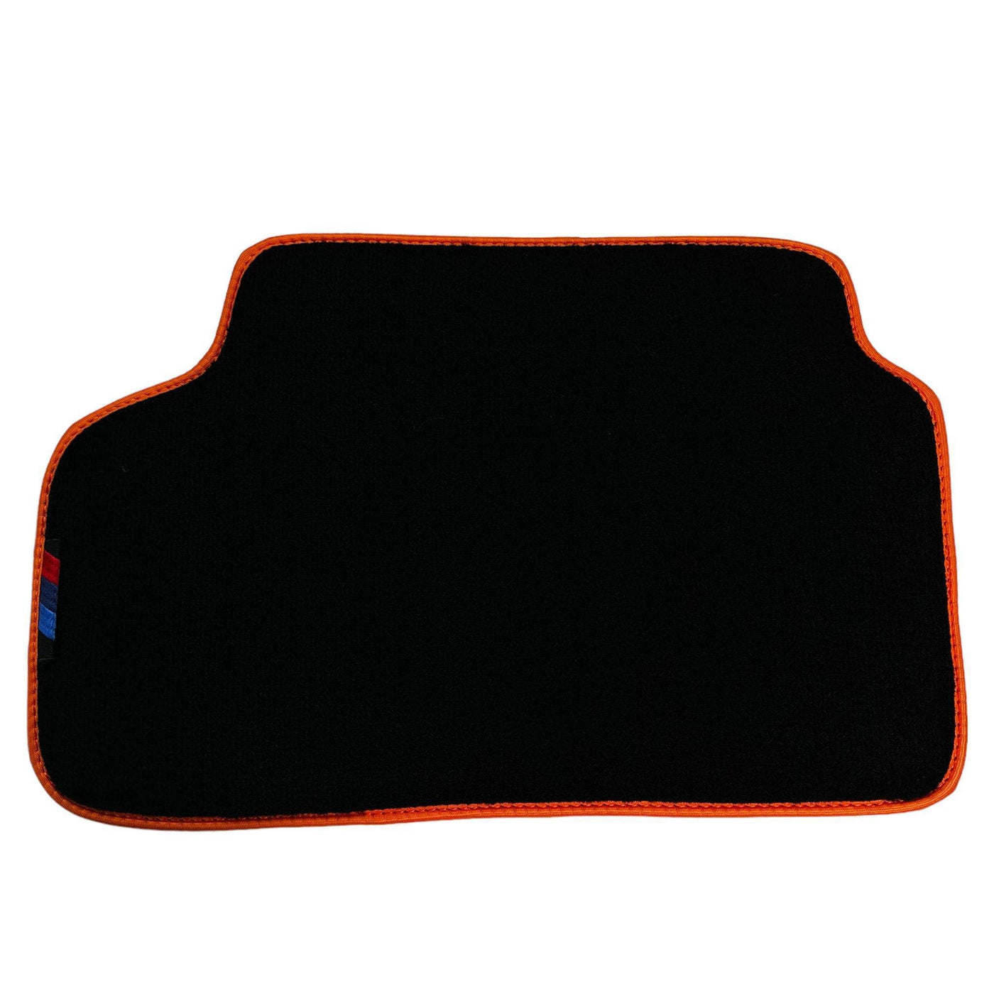 Black Floor Mats For BMW Gran Tourer F46 (2015-2022) 7 Seats | Orange Trim - AutoWin