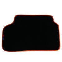 Black Floor Mats For BMW Gran Tourer F46 (2015-2022) 7 Seats | Orange Trim - AutoWin