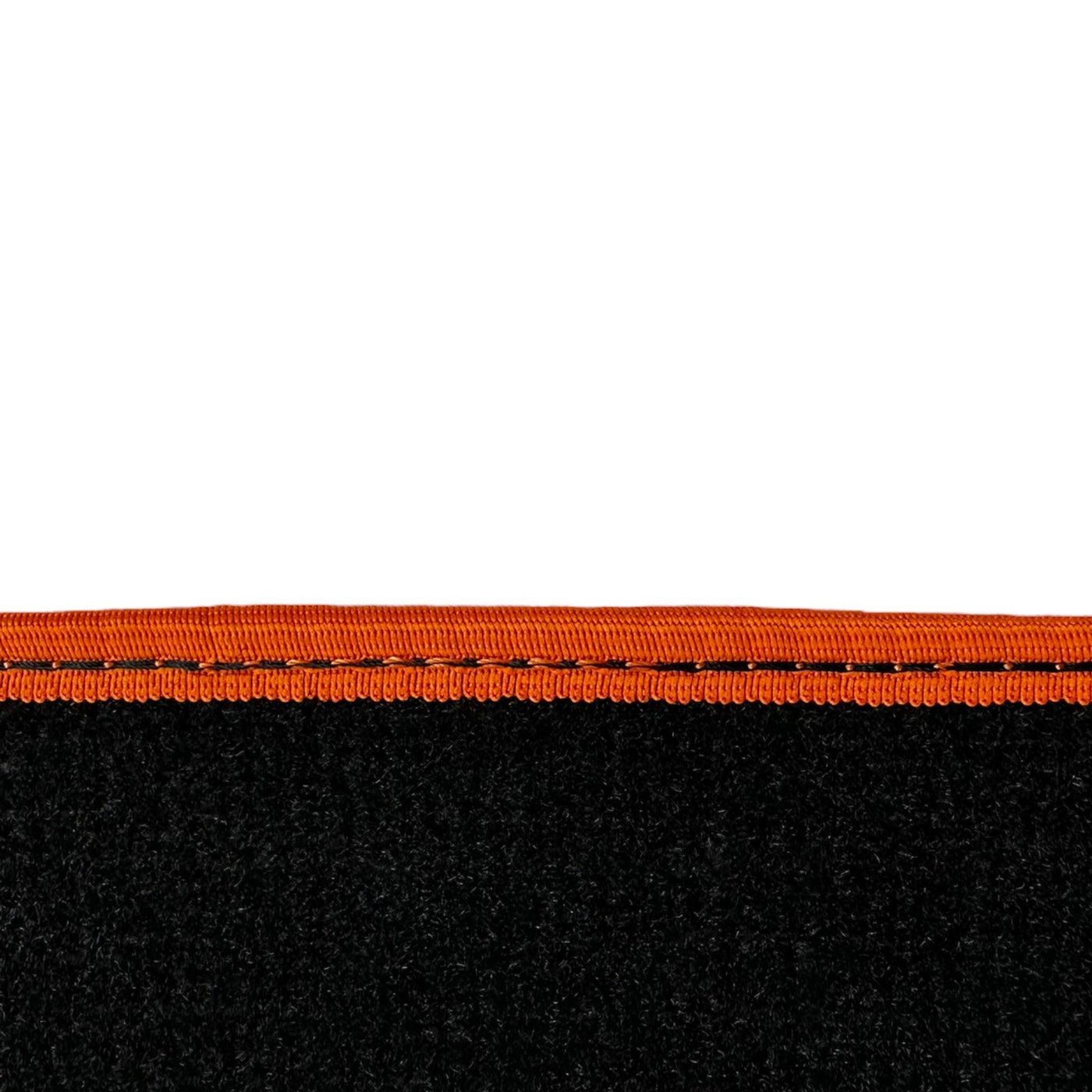 Black Floor Mats For BMW 5 Series G30 | Orange Trim - AutoWin
