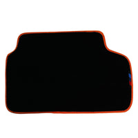 Black Floor Mats For BMW 1 Series F70 | Orange Trim - AutoWin