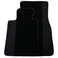 Black Floor Mats for BMW 2 Series M3 G81 Touring (2022-2026) with Alcantara Leather - AutoWin