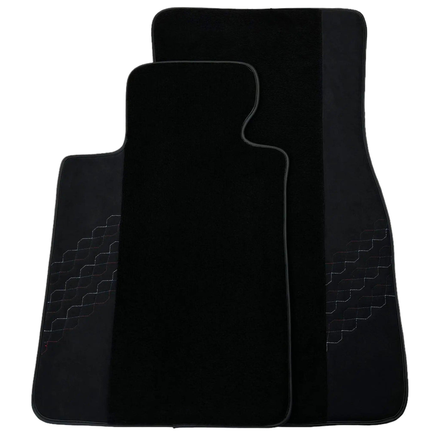 Black Floor Mats for BMW 1 Series 1 Series with Alcantara Leather - AutoWin