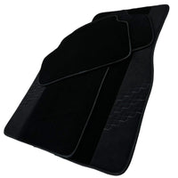Black Floor Mats for BMW 1 Series 1 Series with Alcantara Leather - AutoWin
