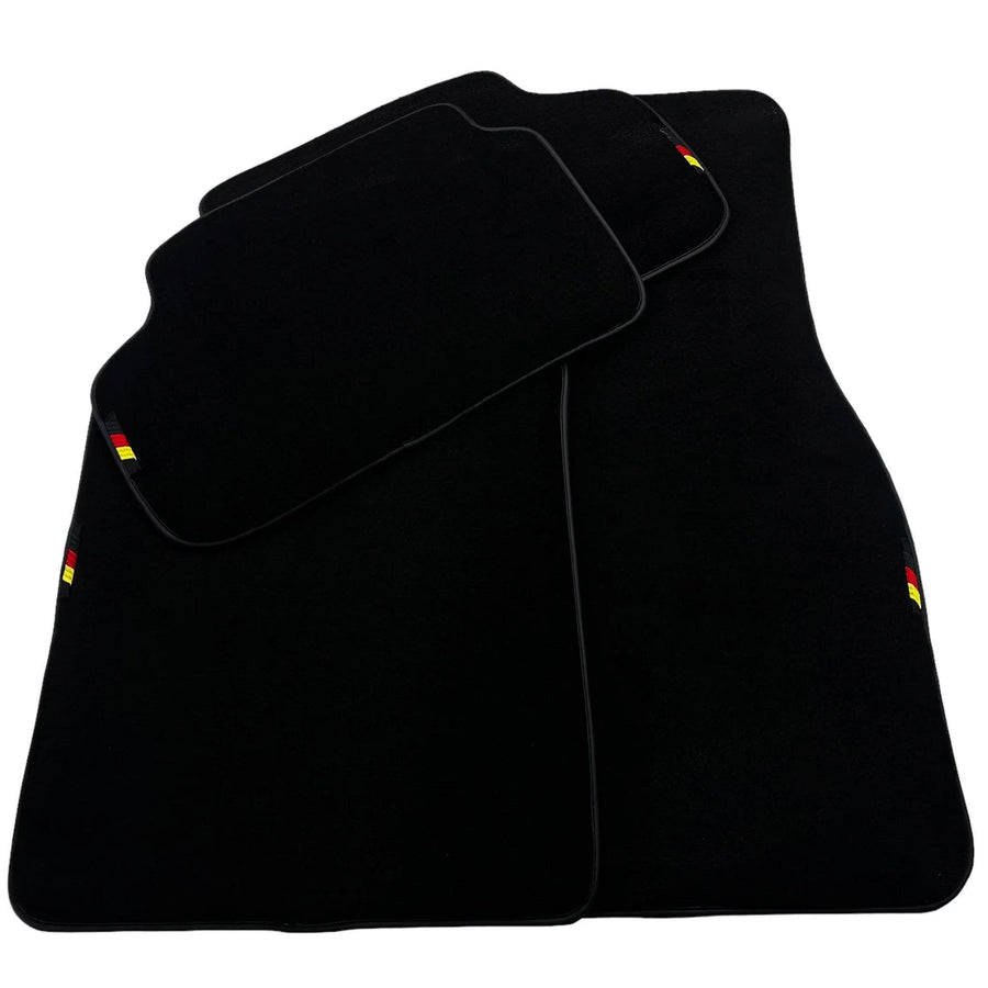 Black Floor Mats For BMW G60 (2023-2026) Sedan with German Flag - AutoWin