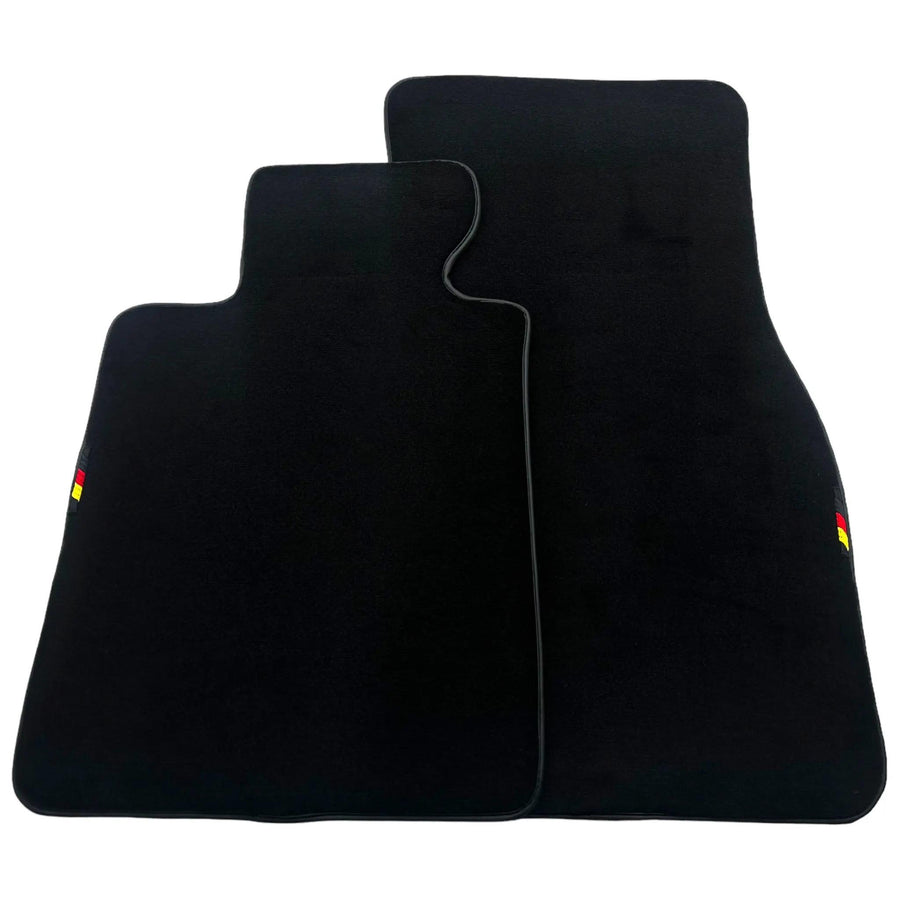 Black Floor Mats For BMW Gran Tourer F46 (2015-2022) 5 Seats with German Flag - AutoWin