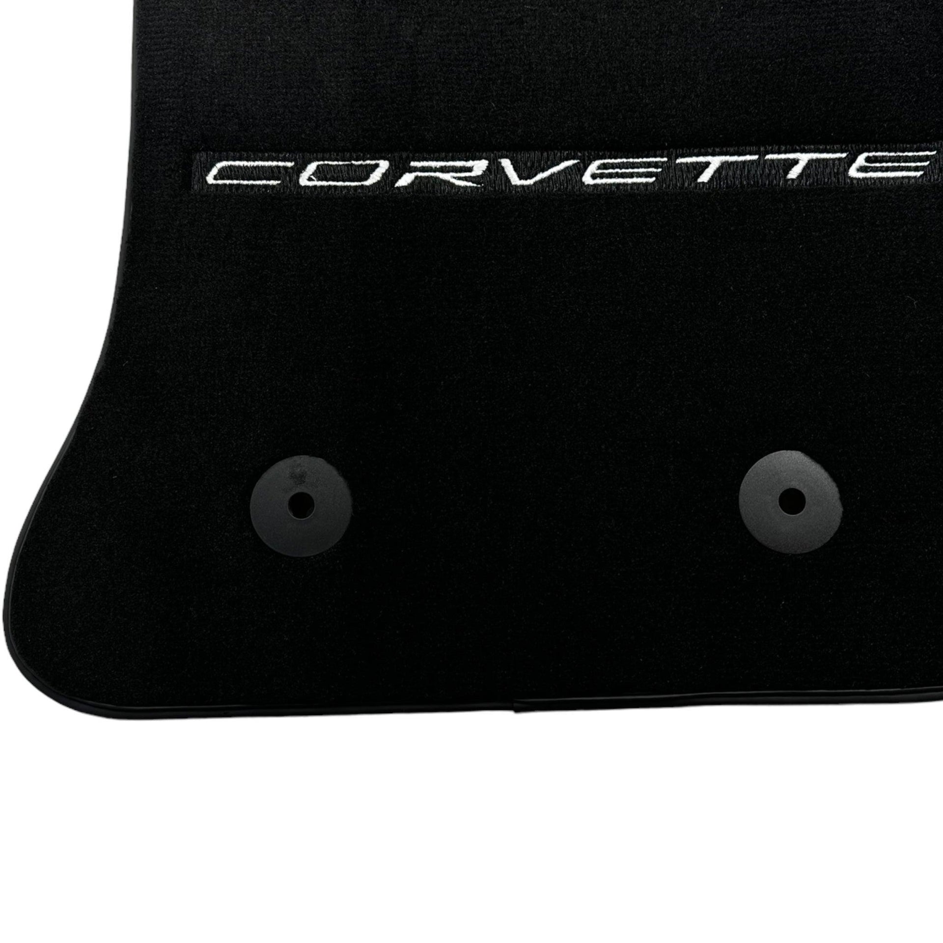 Black Floor Mats For Chevrolet Corvette C7 (2014-2019) - AutoWin