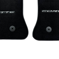 Black Floor Mats For Chevrolet Corvette C7 (2014-2019) - AutoWin
