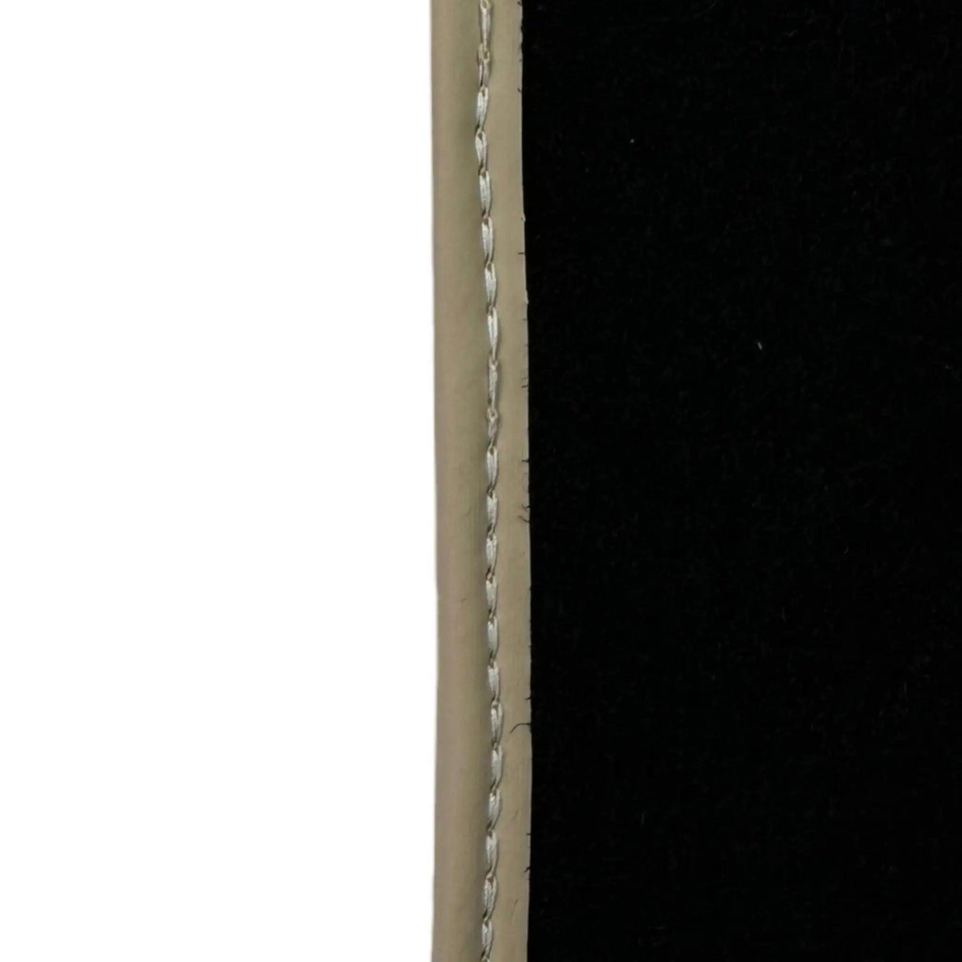 Black Floor Mats For Chevrolet Corvette C7 Targa Top (2014-2019) with Beige Trim - AutoWin