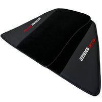 Black Floor Mats for Ferrari 296 GTB (2022-2024) with Leather - AutoWin