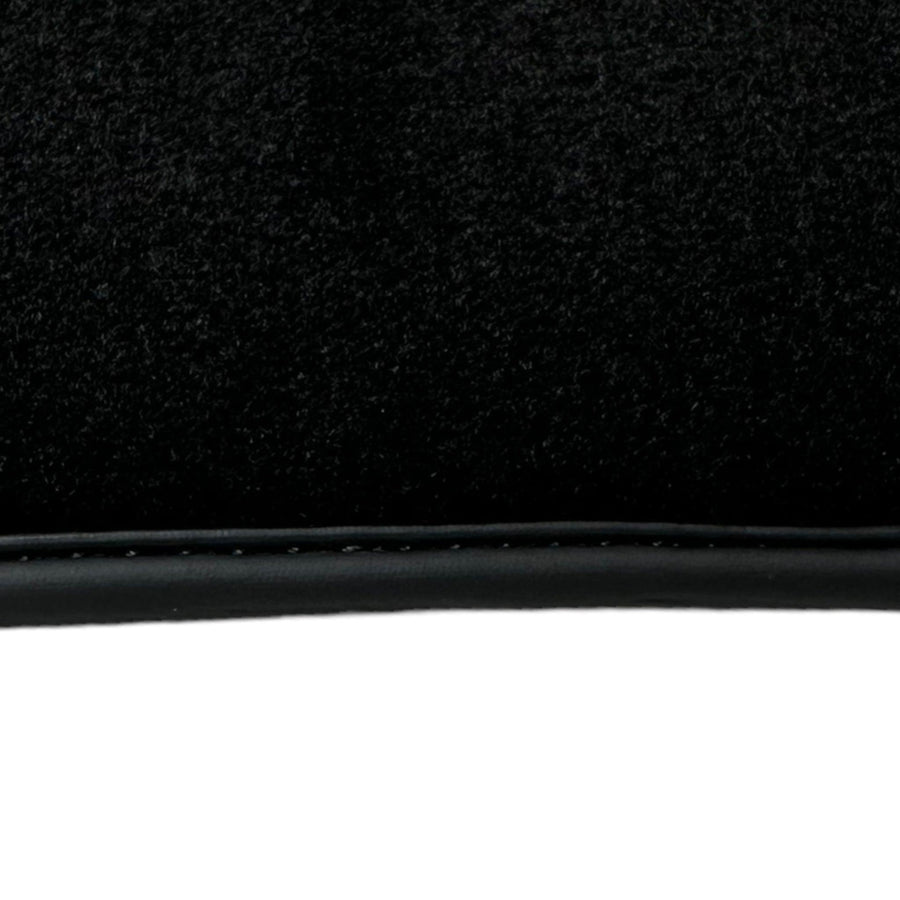 Black Floor Mats for Ferrari 296 GTB (2022-2024) with Leather - AutoWin