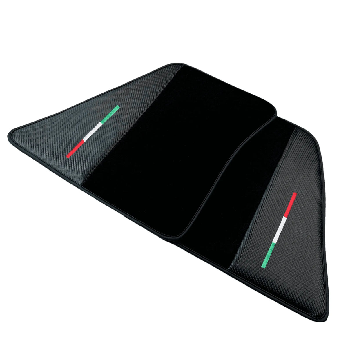Black Floor Mats for Ferrari 296 GTB (2022-2027) with Carbon Fiber