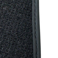 Black Floor Mats for Ferrari 296 GTS (2022-2024) with Leather - AutoWin