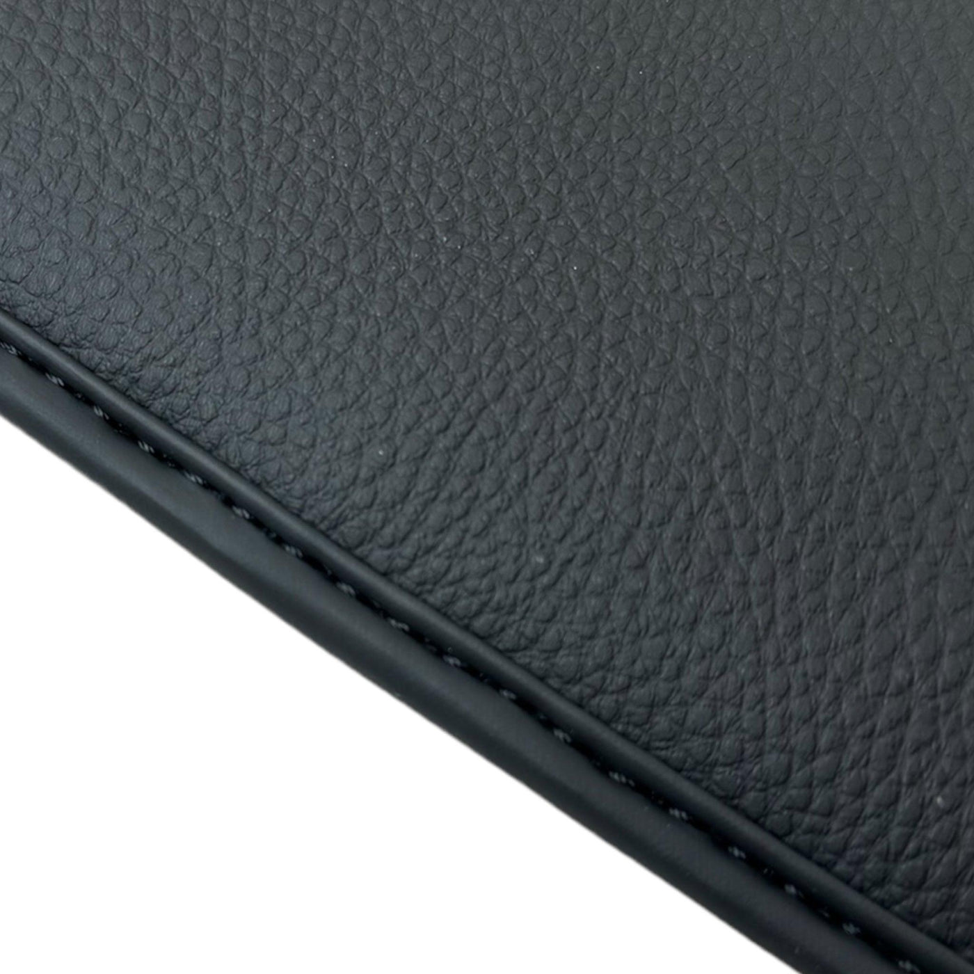 Black Floor Mats for Ferrari 296 GTS (2022-2024) with Leather - AutoWin