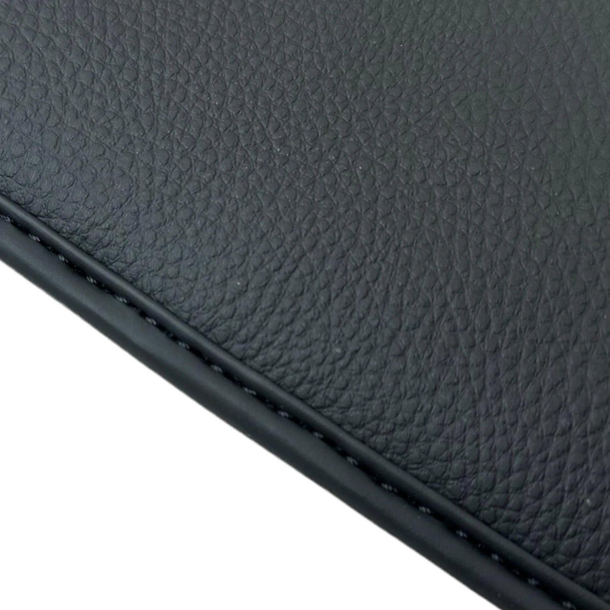 Black Floor Mats for Ferrari 296 GTS (2022-2027) with Leather - AutoWin