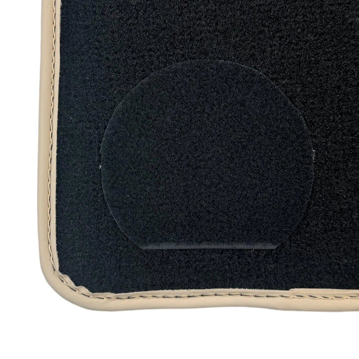 Black Floor Mats for Ferrari 296 GTS (2022-2027) with Leather and Beige Trim - AutoWin