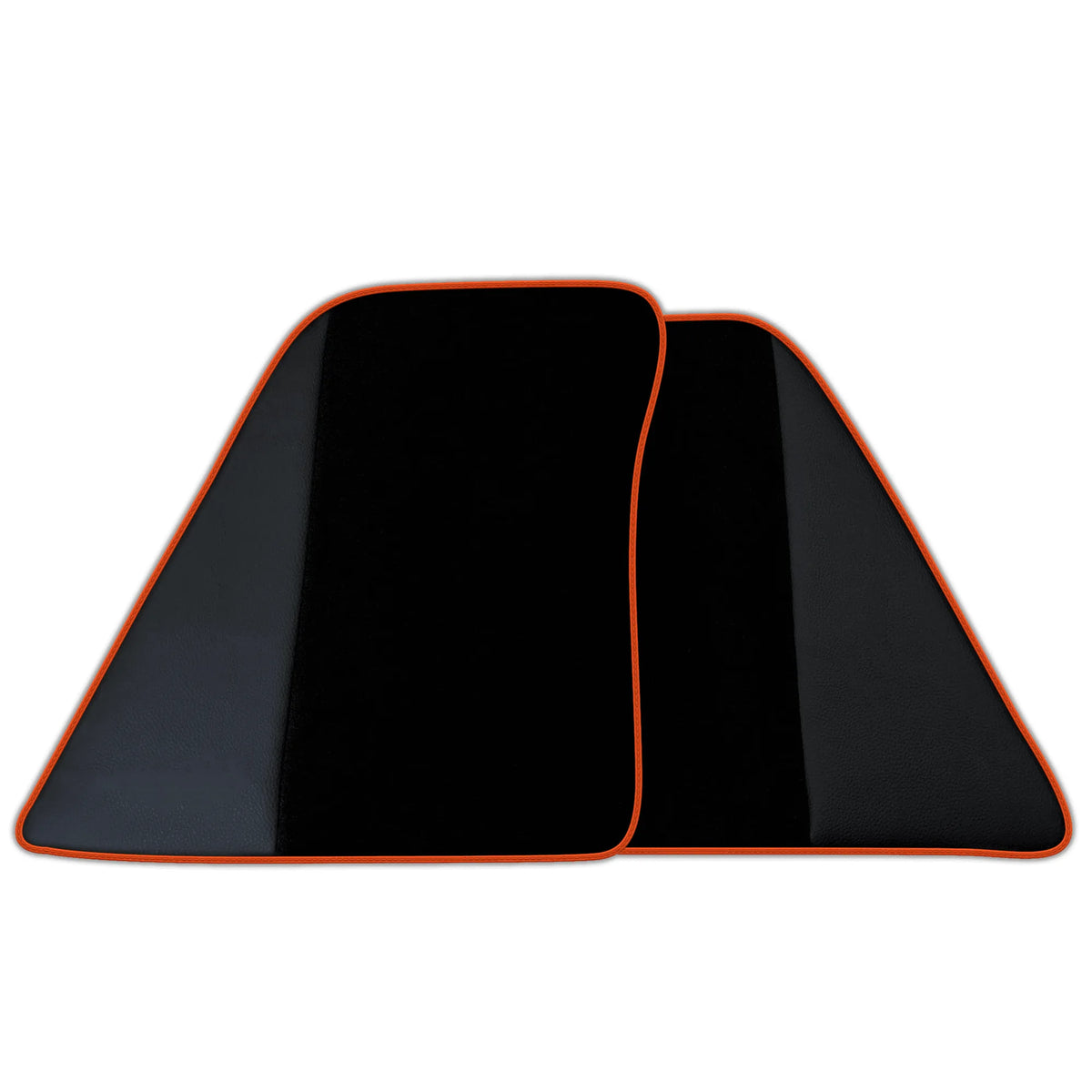 Black Floor Mats for Ferrari 296 GTS (2022-2027) with Leather | Various Trim Colors
