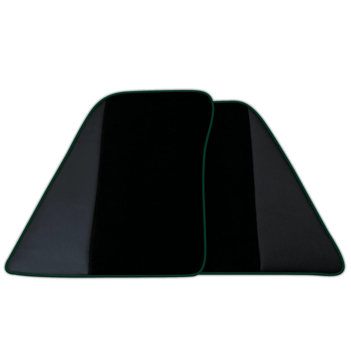 Black Floor Mats for Ferrari 296 GTS (2022-2027) with Leather | Various Trim Colors