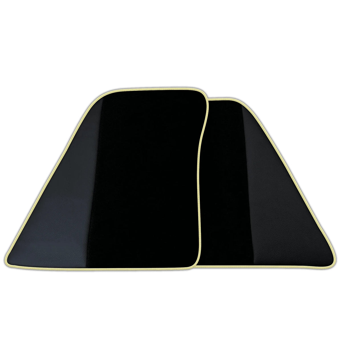 Black Floor Mats for Ferrari 296 GTS (2022-2027) with Leather | Various Trim Colors