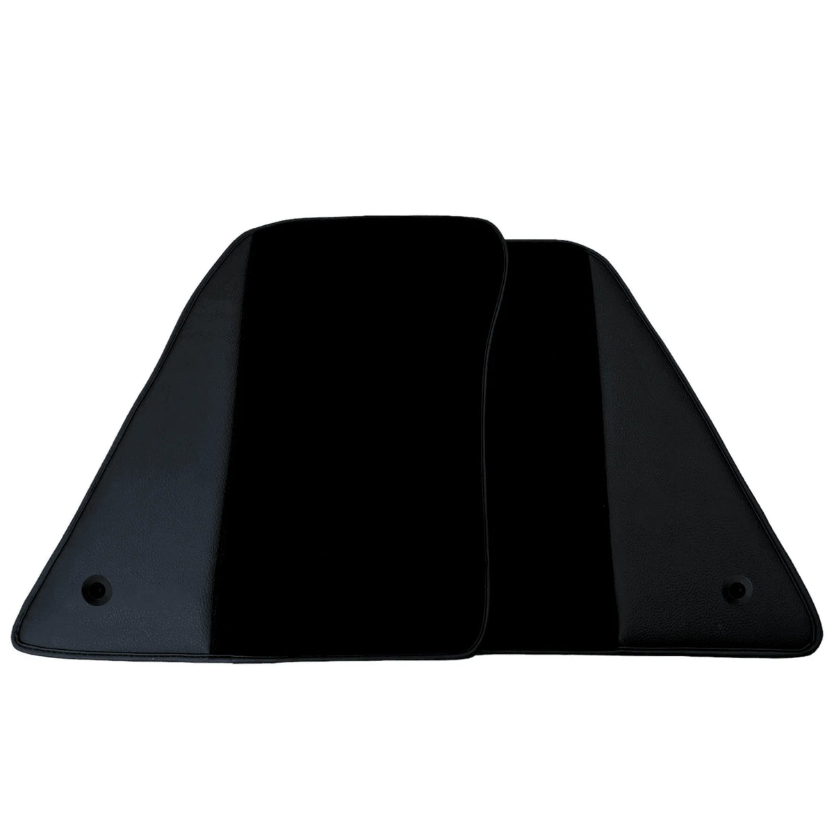 Black Floor Mats for Ferrari 296 GTS (2022-2027) with Leather - AutoWin