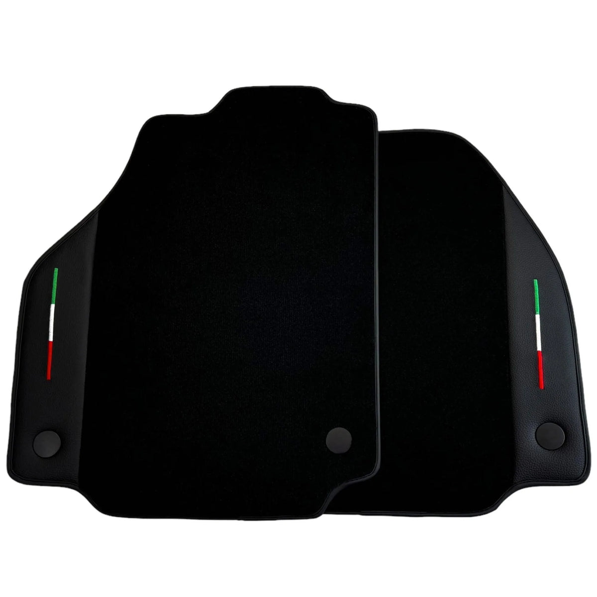 Black Floor Mats for Ferrari 458 GT2 (2012-2015) With Leather