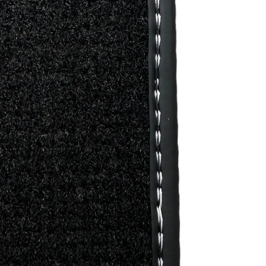 Black Floor Mats for Ferrari 458 Italia (2009-2015) with Cuoio Nappa Leather - AutoWin